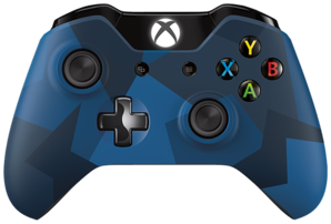 Xbox One Wireless Controller (Blue Camo - Midnight Forces)