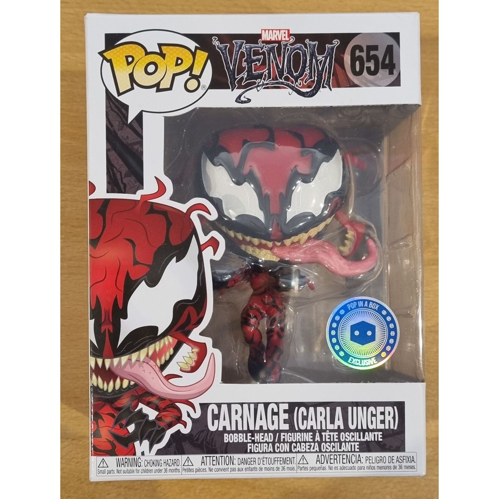 #654 Carnage (Carla Unger) Marvel Venom – Funko Pops