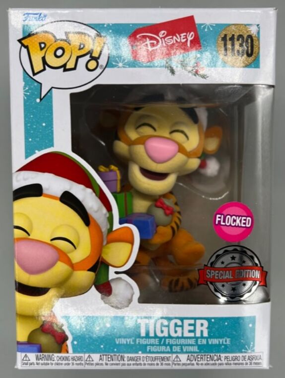 #1130 Tigger (Holiday) - Flocked - Disney Winnie The Pooh