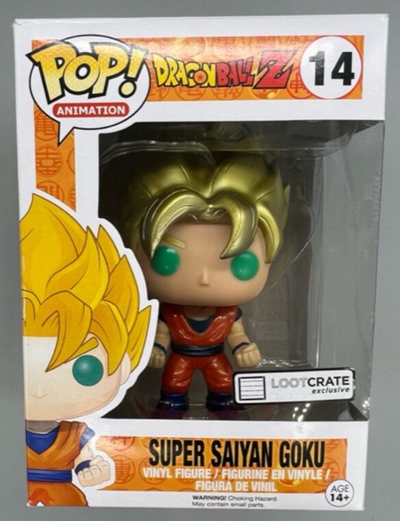 #14 Super Saiyan Goku - Metallic - Dragon Ball Z BOX DAMAGE