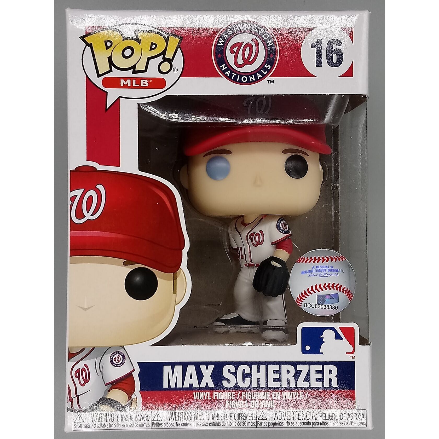 Funko Washington Nationals POP! MLB Max Scherzer Vinyl Figure #16