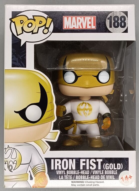 #188 Iron Fist (White & Gold) Marvel - BOX DAMAGE