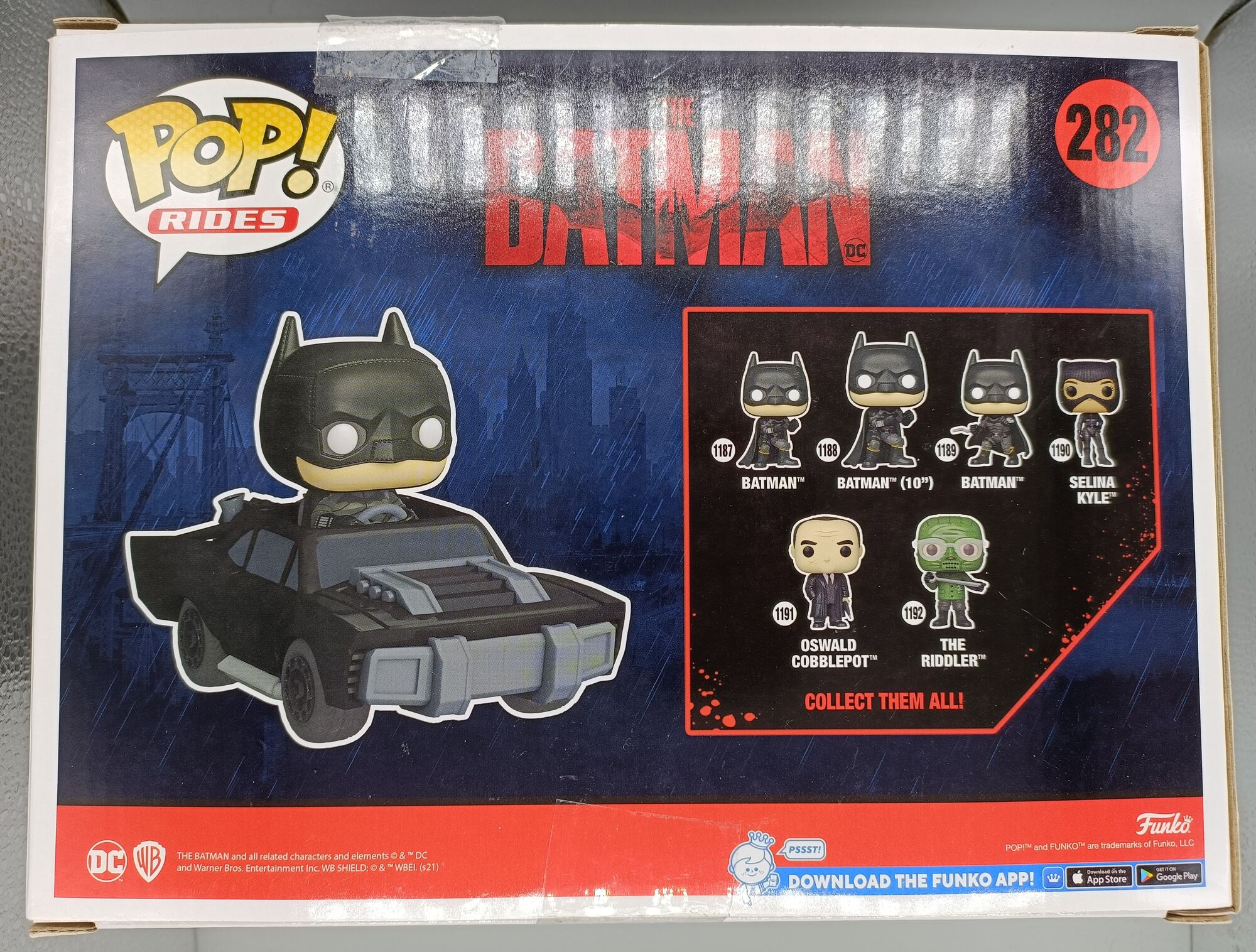 #282 Batman In Batmobile - Dc The Batman - Rides – Funko Pops