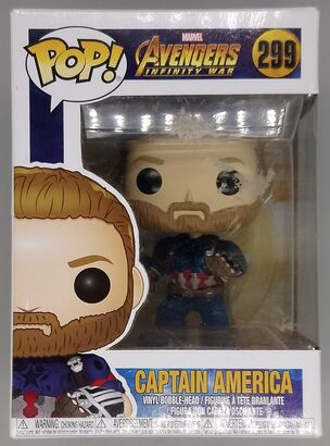 #299 Captain America (Action Pose) Marvel Avenger BOX DAMAGE