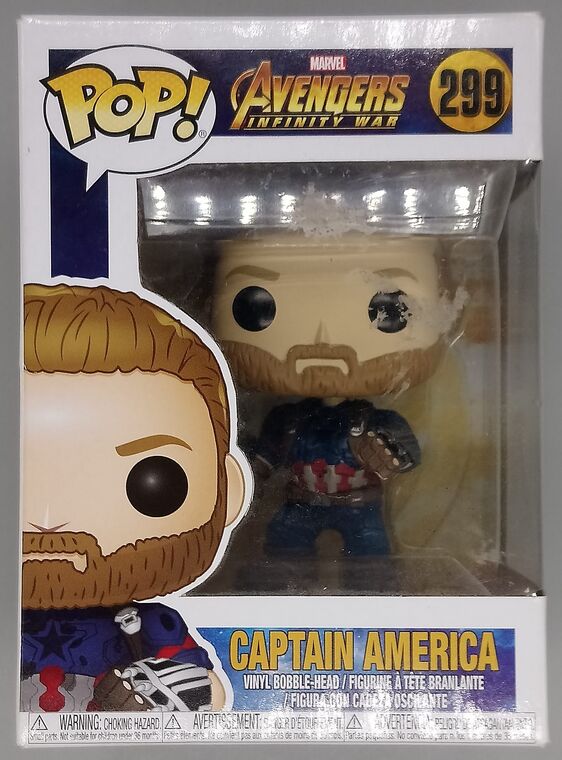 #299 Captain America (Action Pose) Marvel Avenger BOX DAMAGE