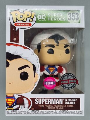 #353 Superman (in Holiday Sweater) - Flocked - DC