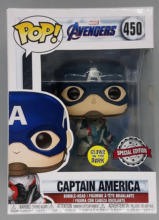 #450 Captain America Team Suit Glow Marvel Avengers E DAMAGE