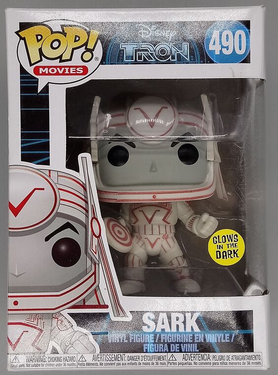 #490 Sark - Glow in the Dark - TRON - BOX DAMAGE