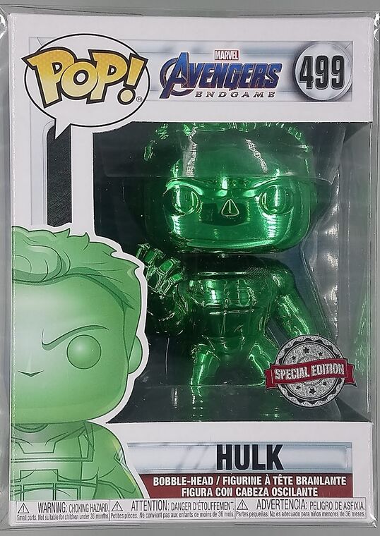 #499 Hulk (w/ Gauntlet Green) Chrome Marvel Avengers Endgame