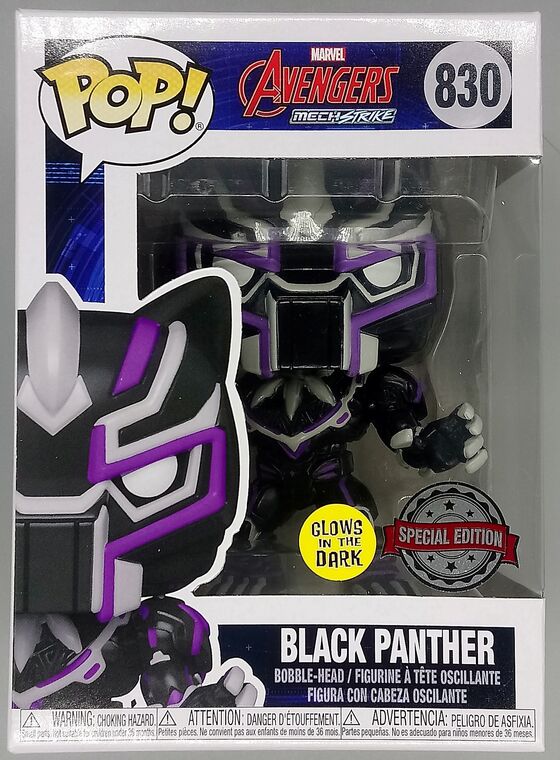 #830 Black Panther - Glow - Marvel Avengers Mech Strike