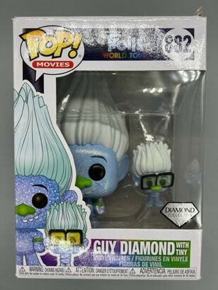 #882 Guy Diamond (with Tiny) Diamond - Trolls World DAMAGED