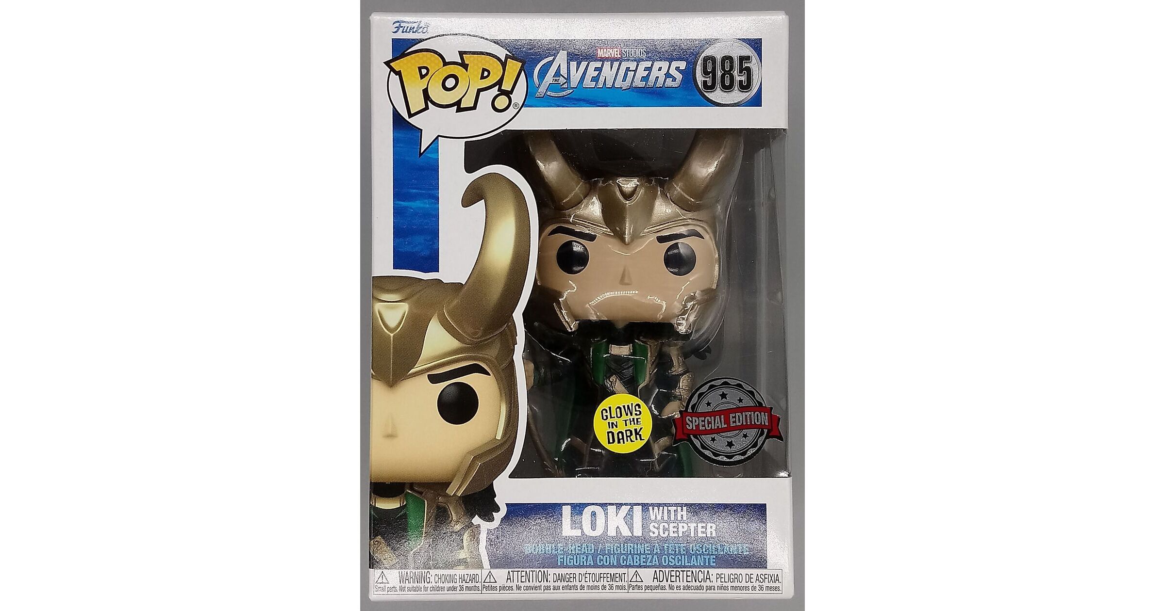 Funko POP! Loki with Scepter Marvel Avengers #985 [Glow in the Dark En