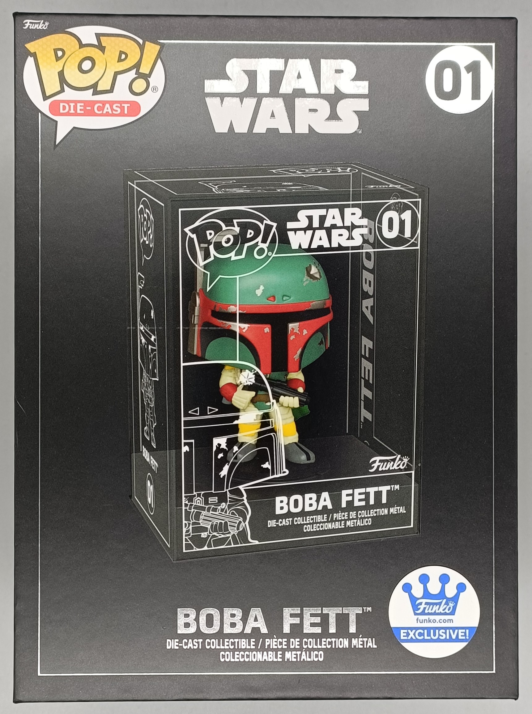 CHASE Limited Funko hotsell Pop Star Wars Boba Fett Die Cast Funko Exclusive IN HAND