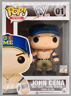 #01 John Cena (Blue Cap) - WWE - BOX DAMAGE