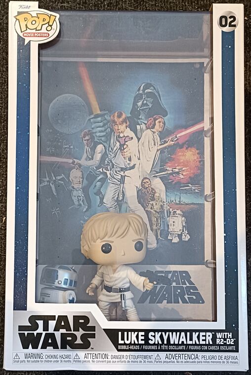 #02 Luke Skywalker (with R2-D2) Movie Posters Star Wars