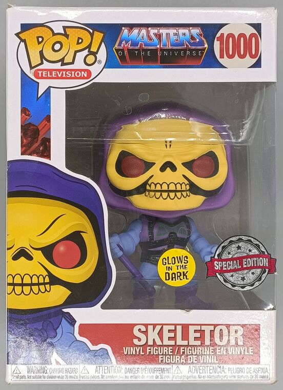 #1000 Skeletor - Glow - Masters of the Universe - BOX DAMAGE