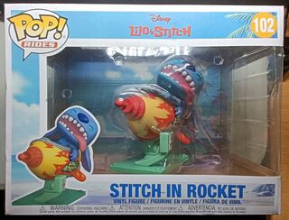 #102 Stitch in Rocket - Disney Lilo & Stitch - Rides -DAMAGE