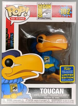 #102 Toucan (Hero) - SDCC - Ad Icons - 2020 Con - BOX DAMAGE