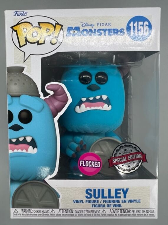 #1156 Sulley (w/ Lid) Flocked - Disney Monsters Inc