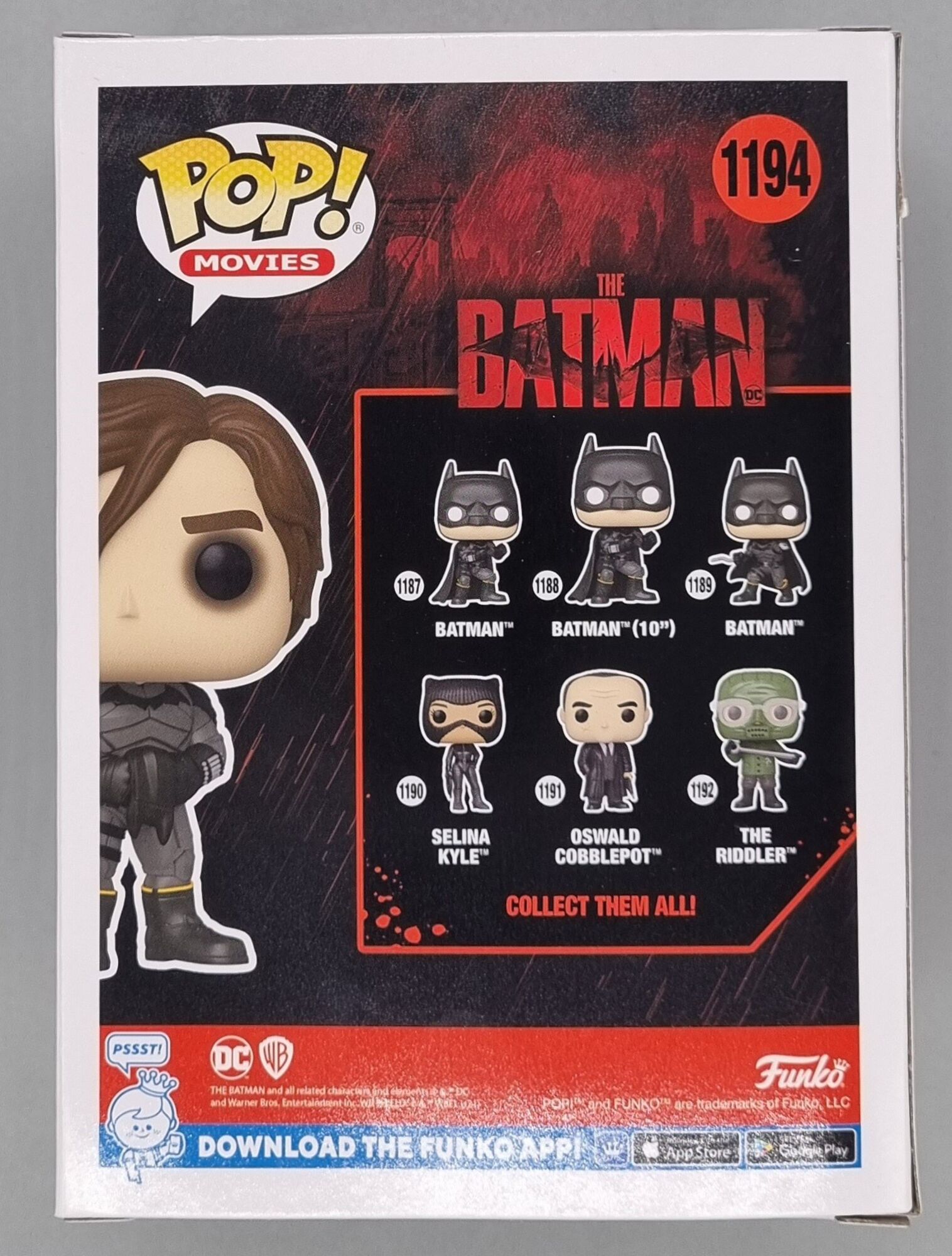 #1194 Bruce Wayne (Unmasked) DC - The Batman – Funko Pops