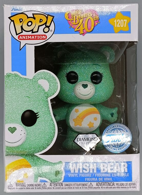 #1207 Wish Bear - Diamond - Care Bears - BOX DAMAGE