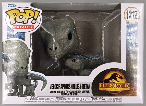 #1212 Velociraptors (Blue & Beta) Jurassic World Domi DAMAGE