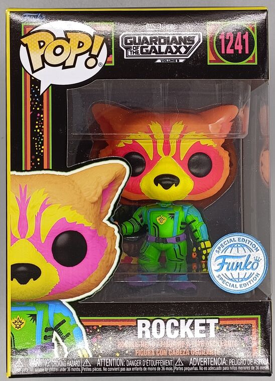 #1241 Rocket Blacklight Marvel Guardians of the Galaxy 3