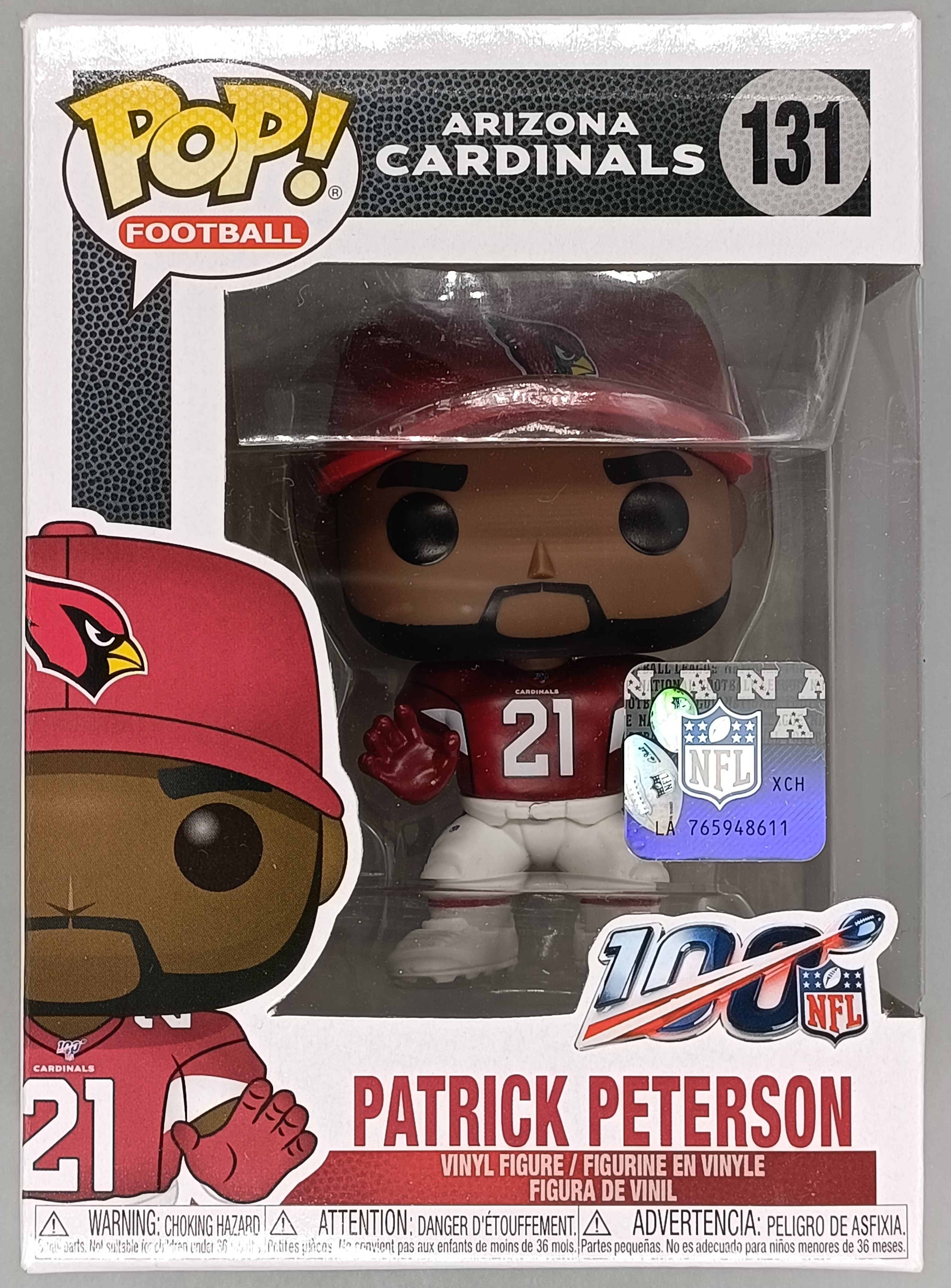 Funko POP NFL Patrick Peterson Arizona Cardinals #131 Vinyl Figure