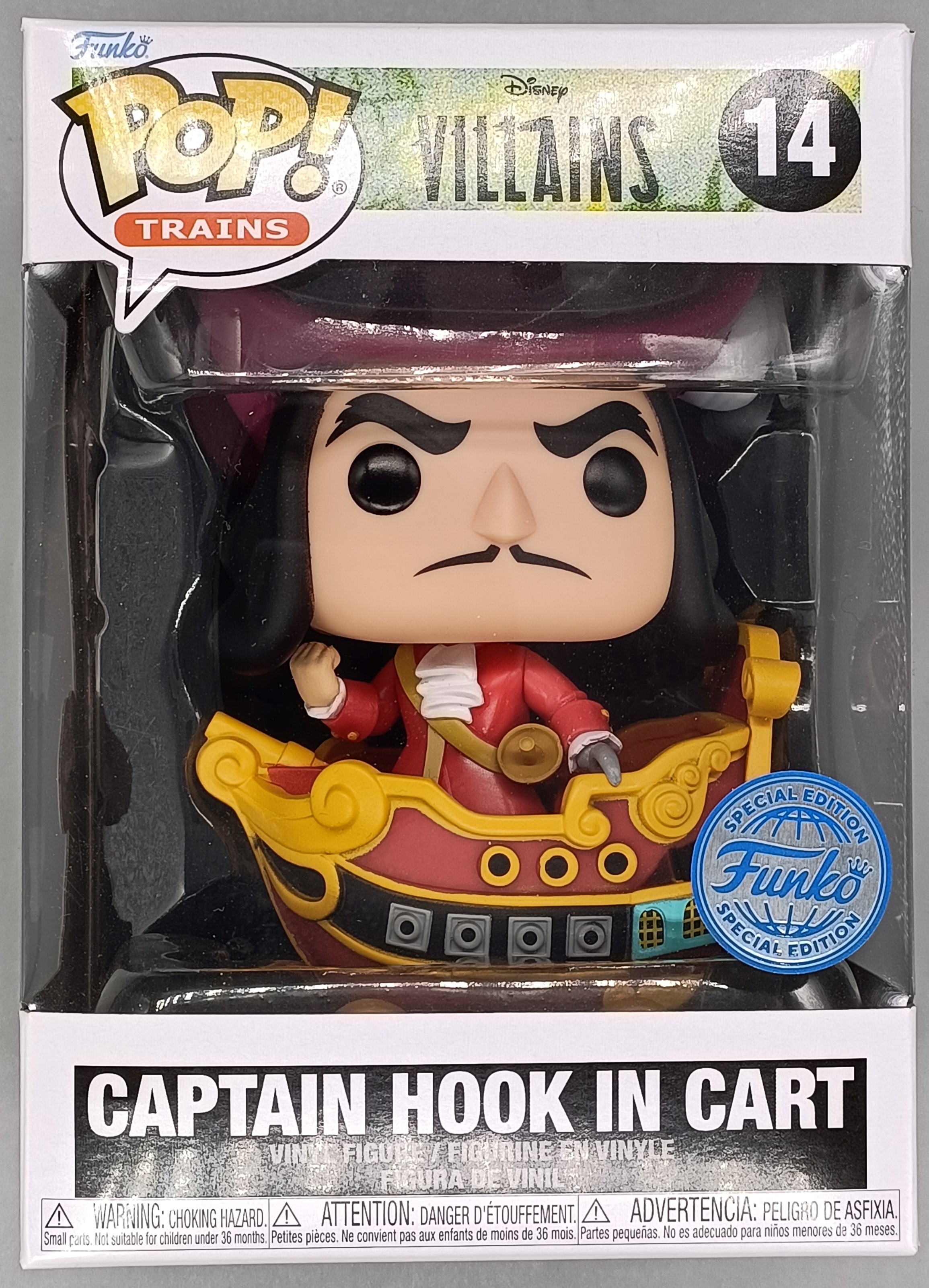 14 Captain Hook in Cart - Trains Disney Villains – Funko Pops