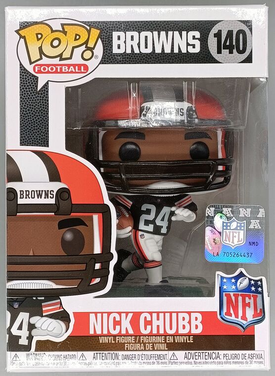 #140 Nick Chubb (Action Pose) NFL Cleveland Browns DAMAGED