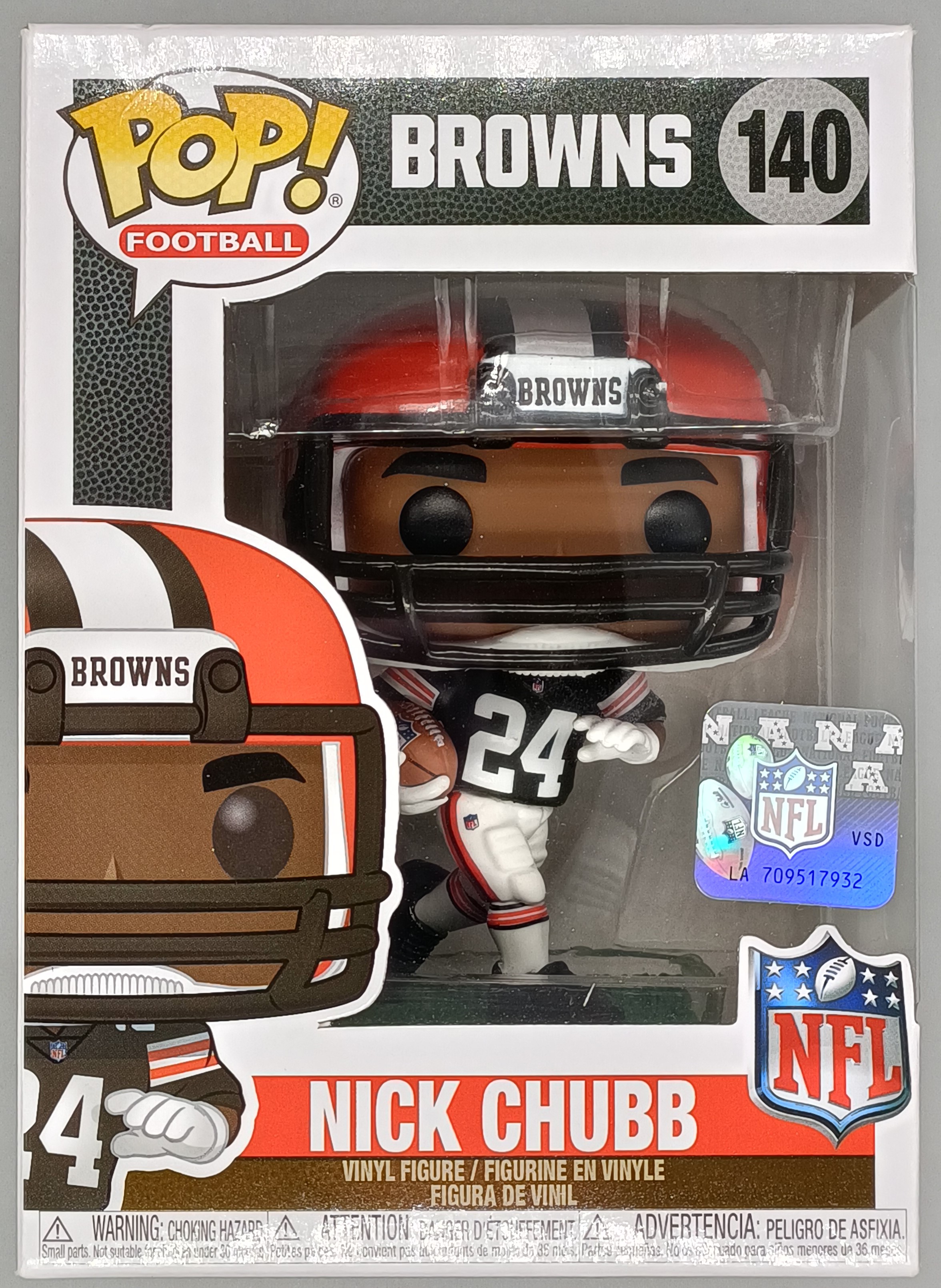 NFL Cleveland Browns Nick Chubb Funko Pop! Vinyl Figure