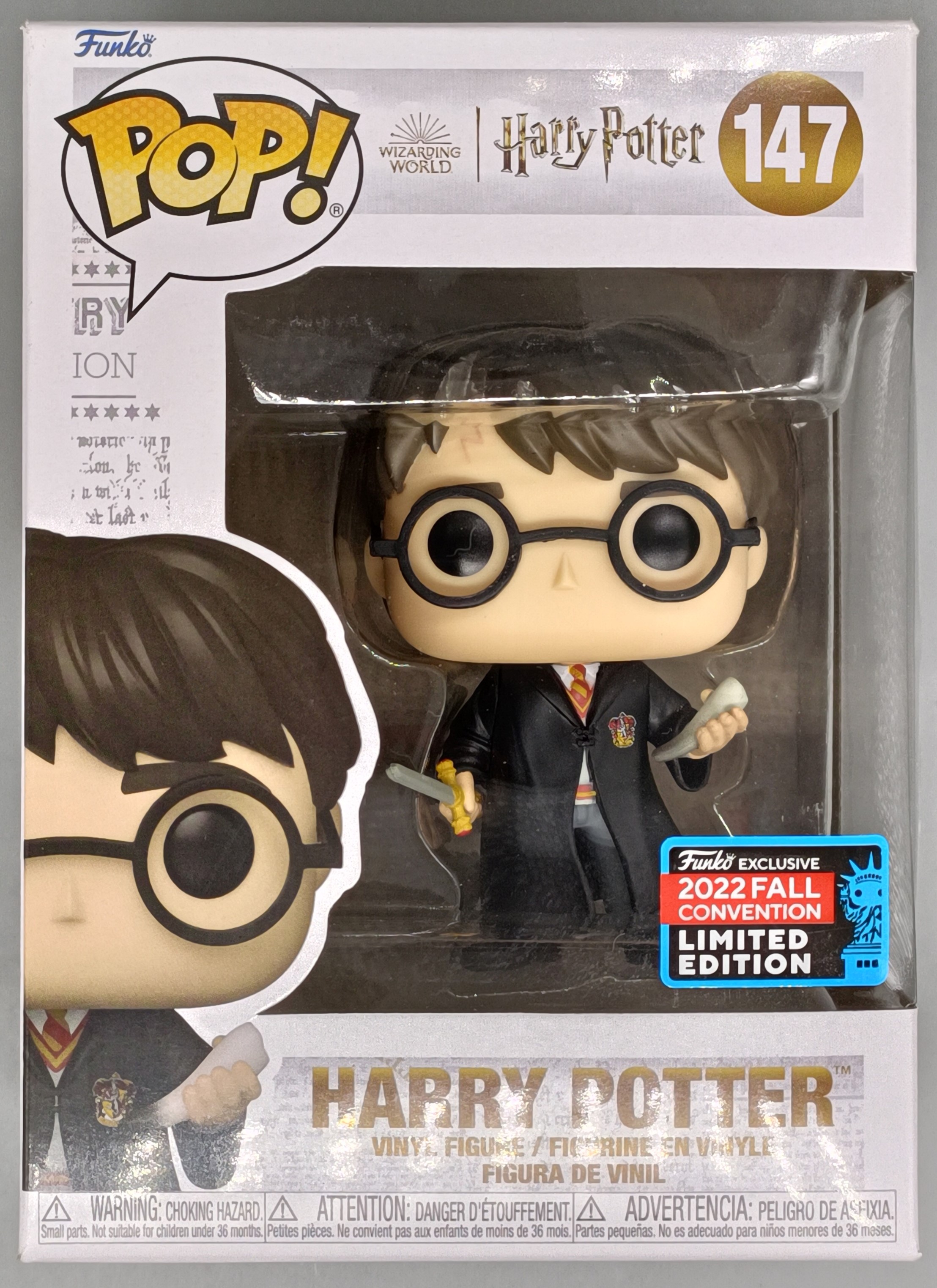 147 Harry Potter (w/ Sword & Fang) Harry Potter 2022 Con – Funko Pops