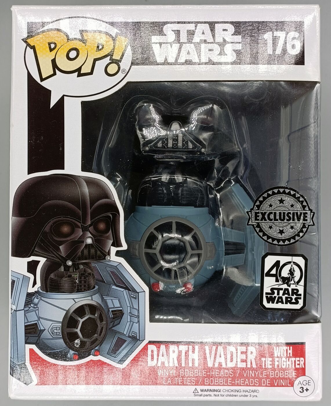 #176 Darth Vader (with Tie Fighter) Deluxe Star Wars Damage – Funko Pops