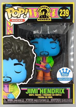 #239 Jimi Hendrix Blacklight (Blue) - Rocks