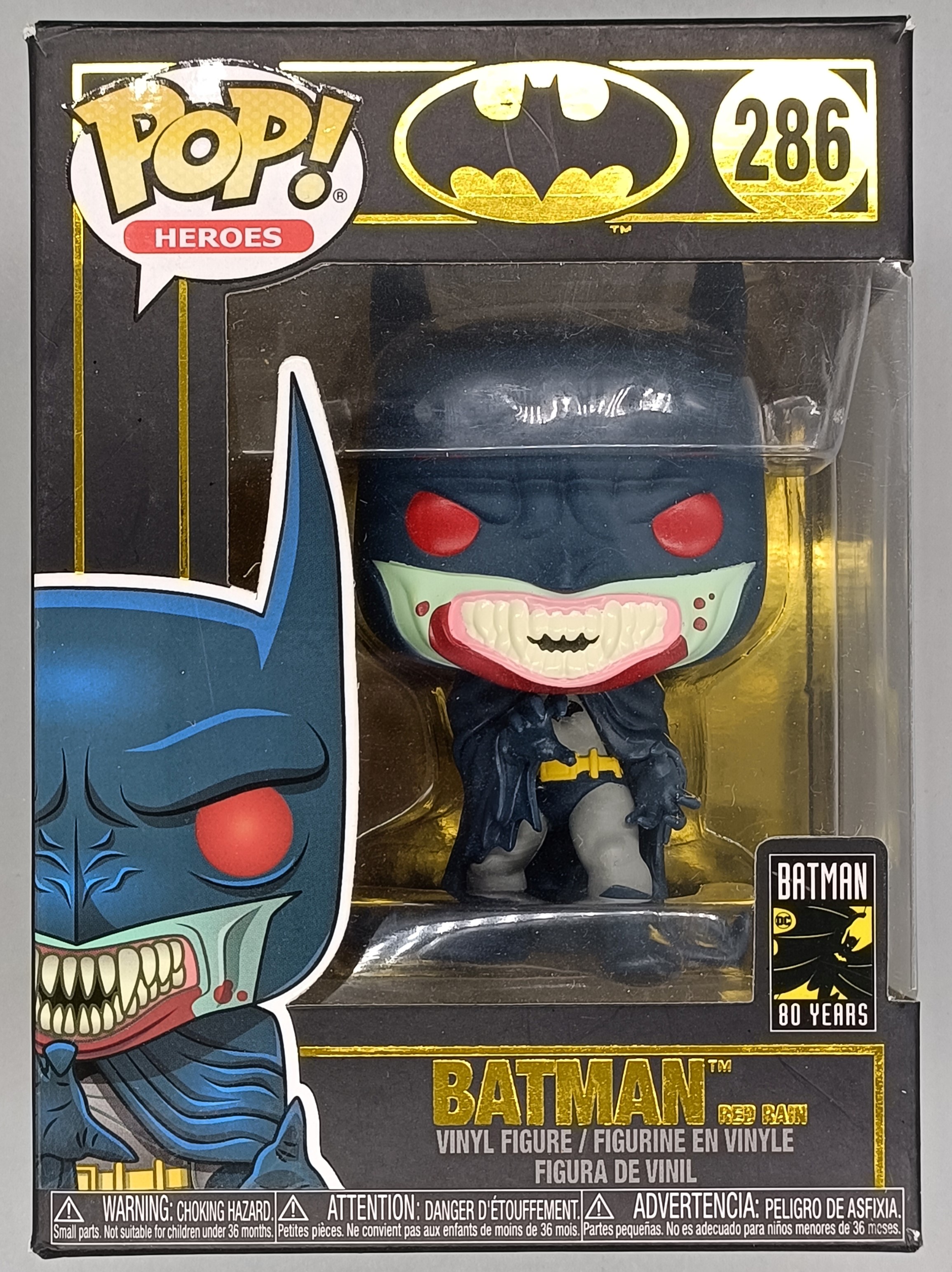 286 Batman (Red Rain) - DC - Batman 80 Years - BOX DAMAGE – Funko Pops
