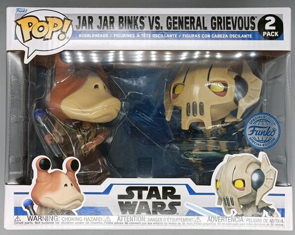 [2 Pack] Jar Jar Binks vs General Grievous Star Wars Clone W