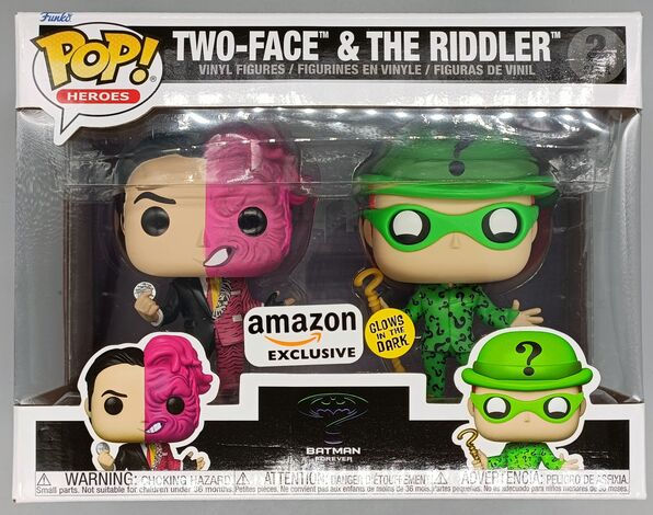 [2 Pack] Two-Face & The Riddler - Glow - DC Batman