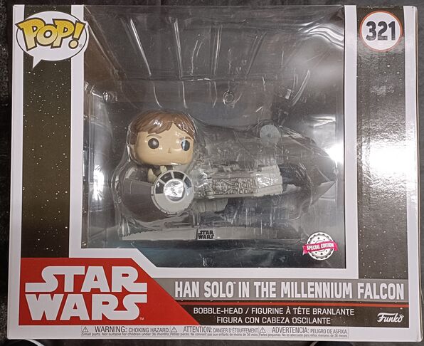 #321 Han Solo in the Millennium Falcon Deluxe Star Wa DAMAGE