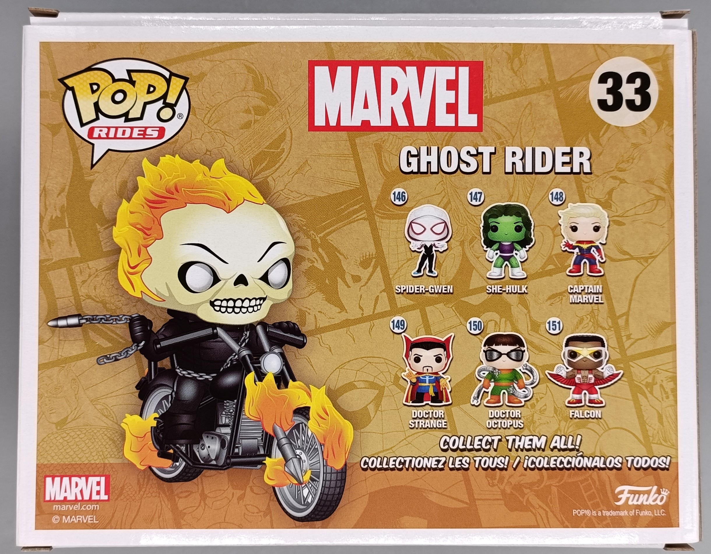 33 Ghost Rider - Glow - Rides - Marvel – Funko Pops