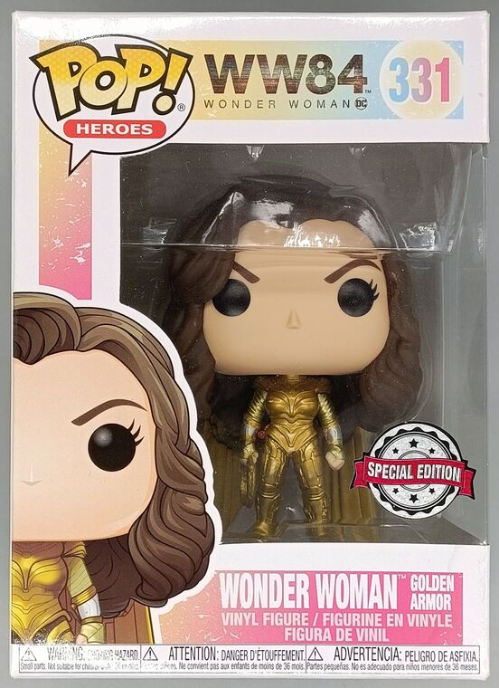 #331 Wonder Woman (Golden Armor, w/o Helmet) DC WW84 DAMAGED