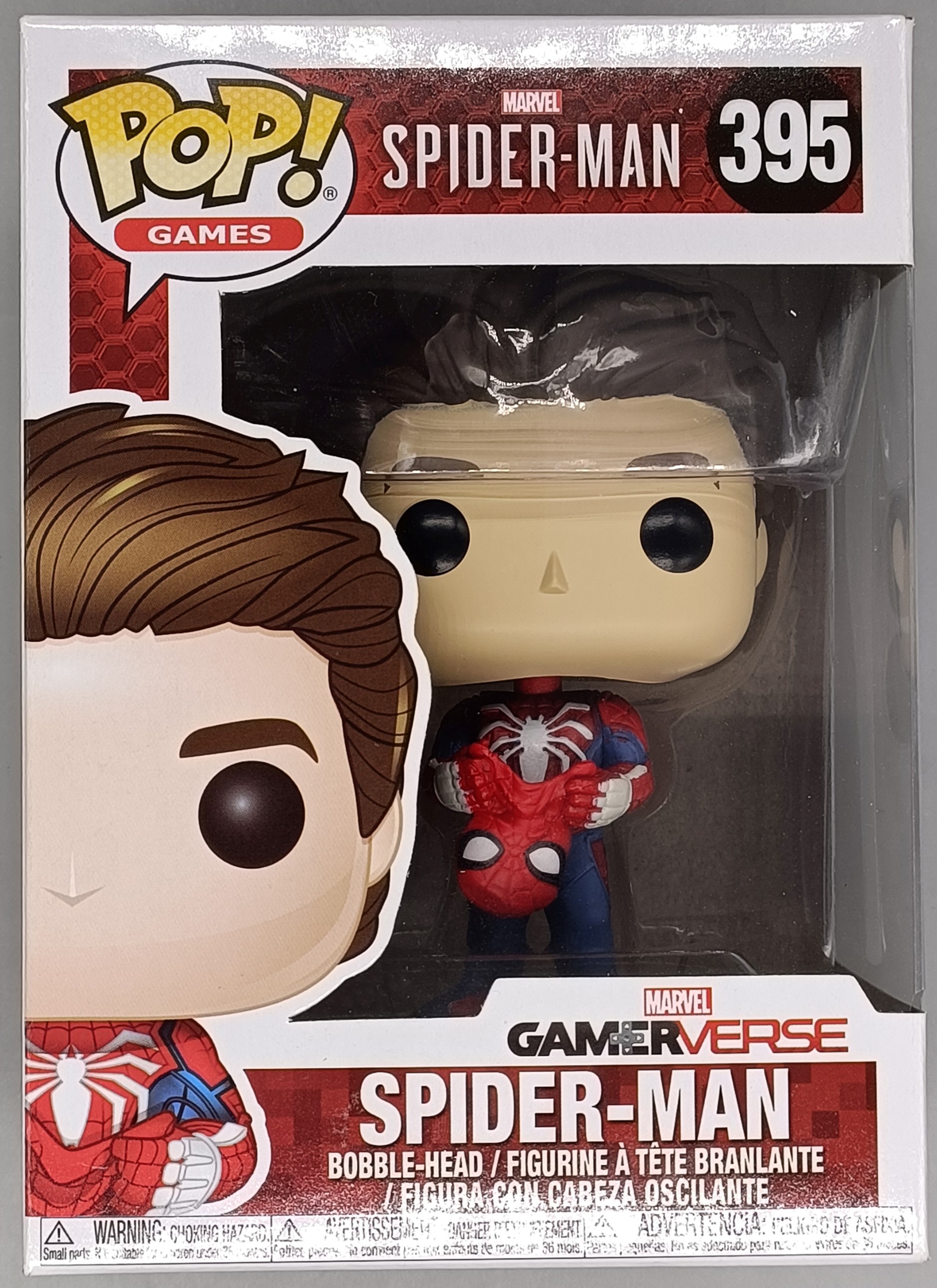 Figurine Pop Spider-Man Gamerverse [Marvel] #395 pas cher : Spider-Man  (Démasqué)