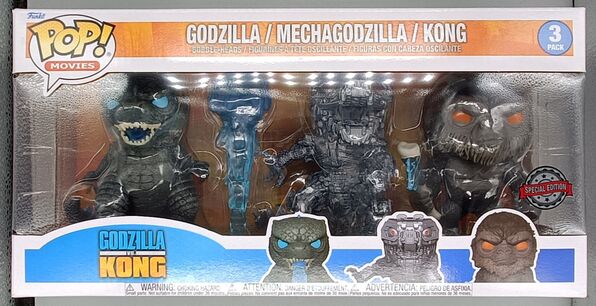 [3 Pack] Godzilla / Mechagodzilla / Kong - Godzilla vs Kong