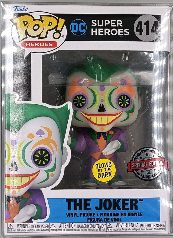 #414 The Joker - Glow - DC Super Heroes Dia De Los