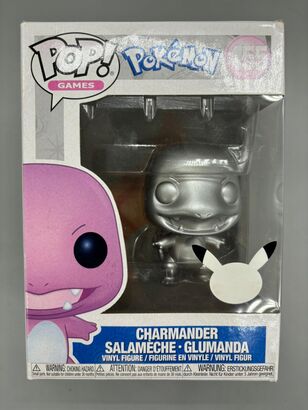 #455 Charmander (Silver) - Metallic - Pokemon - BOX DAMAGE