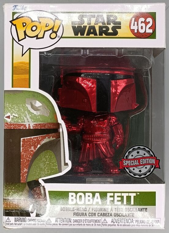 #462 Boba Fett (Red) Chrome Star Wars - BOX DAMAGE