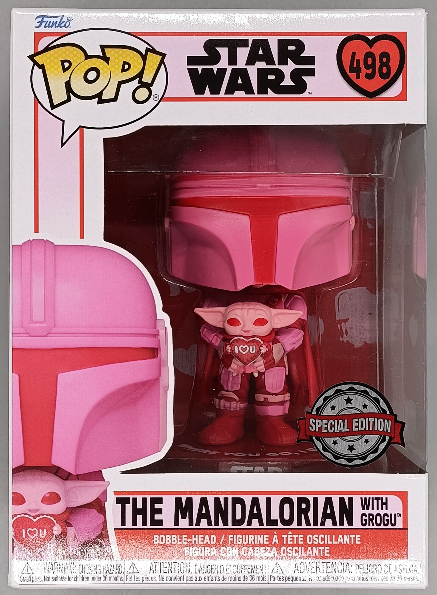 #498 The Mandalorian (with Grogu, Valentine) - Star Wars – Funko Pops