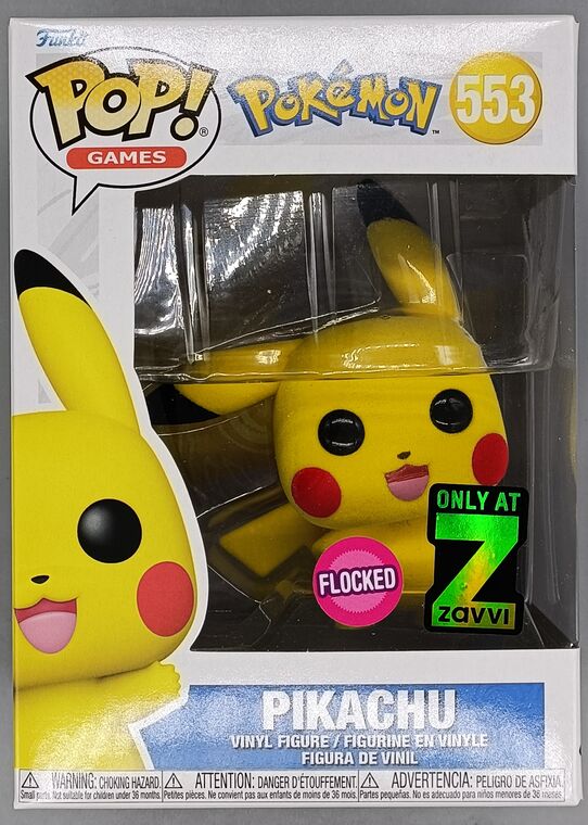 #553 Pikachu (Waving) Flocked Pokemon