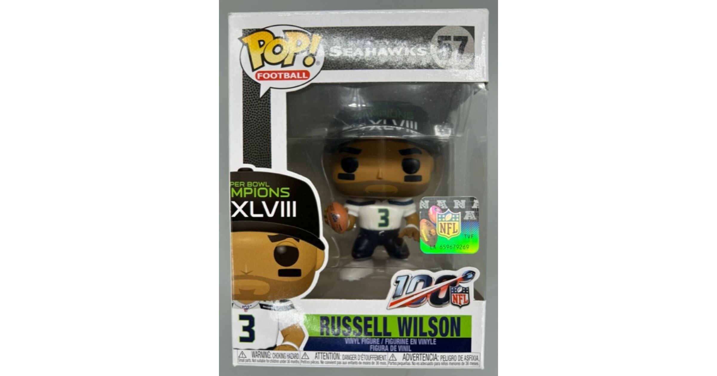 Seattle Seahawks NFL Russell Wilson Funko Pop! Figure #57