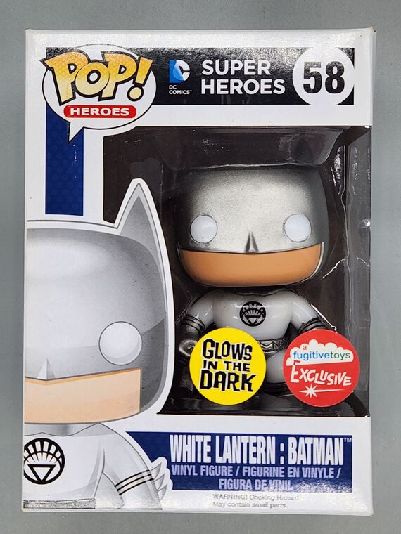 #58 White Lantern: Batman - Glow - DC Super Hero- BOX DAMAGE