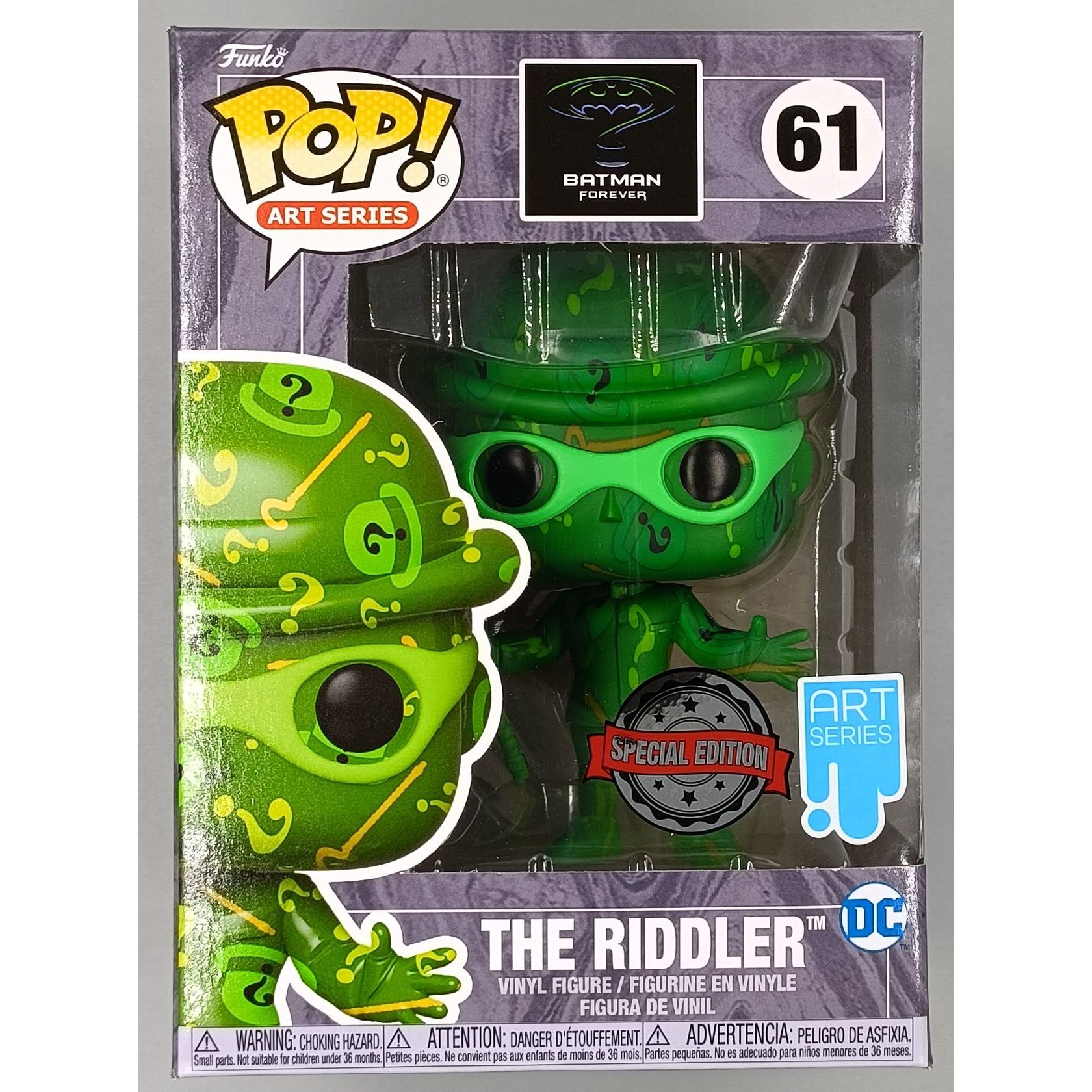 Funko POP! DC's Batman Forever The Riddler Art Series with Protector 